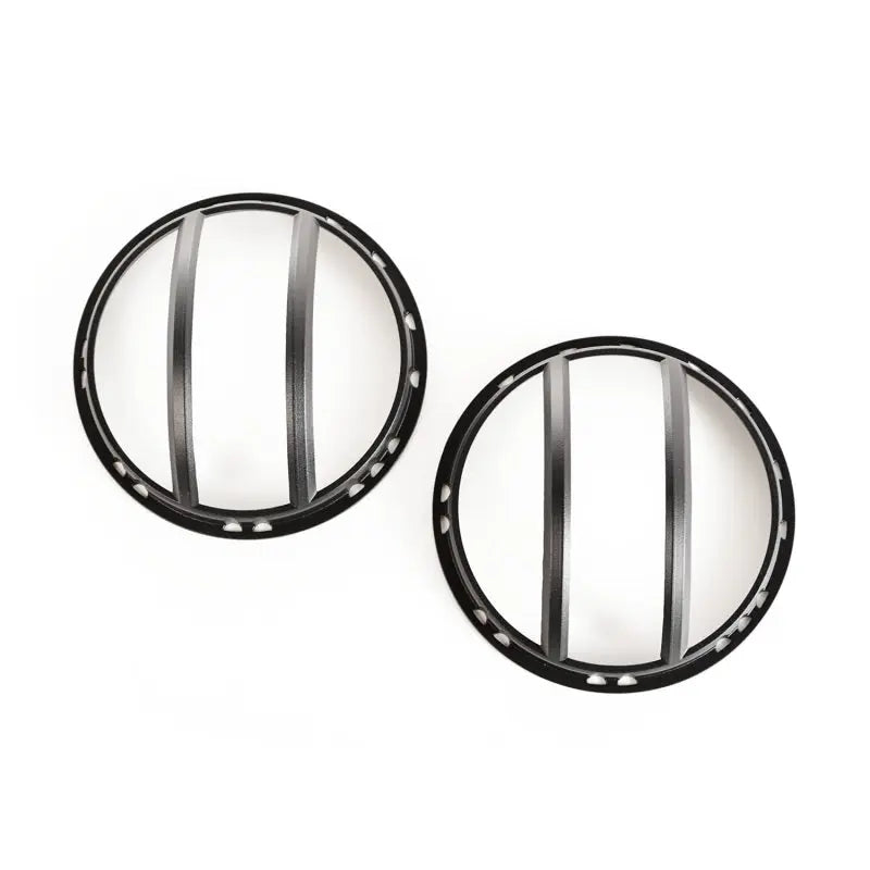 Rugged Ridge 07-18 Jeep Wrangler JK Black Elite Pivotal Headlight Euro Guard - Rugged Ridge 11230.13