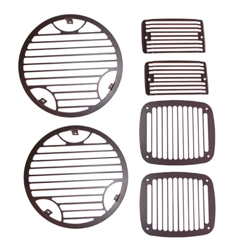 Rugged Ridge 97-06 Jeep Wrangler Billet Stone Guard Set - Rugged Ridge 11236.21
