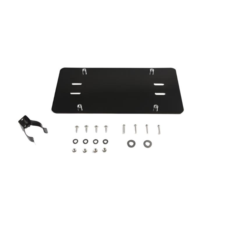 Rugged Ridge License Plate Mounting Bracket for Roller Fairlead - Rugged Ridge 11238.05