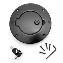 Load image into Gallery viewer, Rugged Ridge Locking Gas Cap Door Black Alum 97-06TJ - Rugged Ridge 11425.08