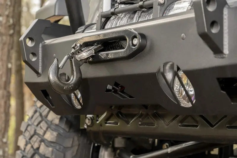 Rugged Ridge HD Bumper Full Width Front 07-18 Jeep Wrangler JK 18-20 Jeep Wrangler JL 2020 JT - Rugged Ridge 11540.31