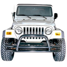 Load image into Gallery viewer, Rugged Ridge 3-In Dbl Tube Front Bumper w/ Hoop 76-06 CJ / Jeep Wrangler - Rugged Ridge 11560.01