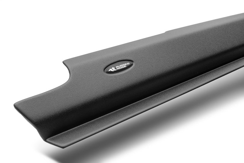 Rugged Ridge 18-22 Jeep Wrangler (JL) Rocker Pnl/Sill Plate Cvr 2dr. Rocker Guard 2pc. - Tex. Blk - Rugged Ridge 11651.73