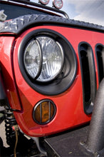 Load image into Gallery viewer, Rugged Ridge Headlight Bezels Black 07-18 Jeep Wrangler JK - Rugged Ridge 12419.25