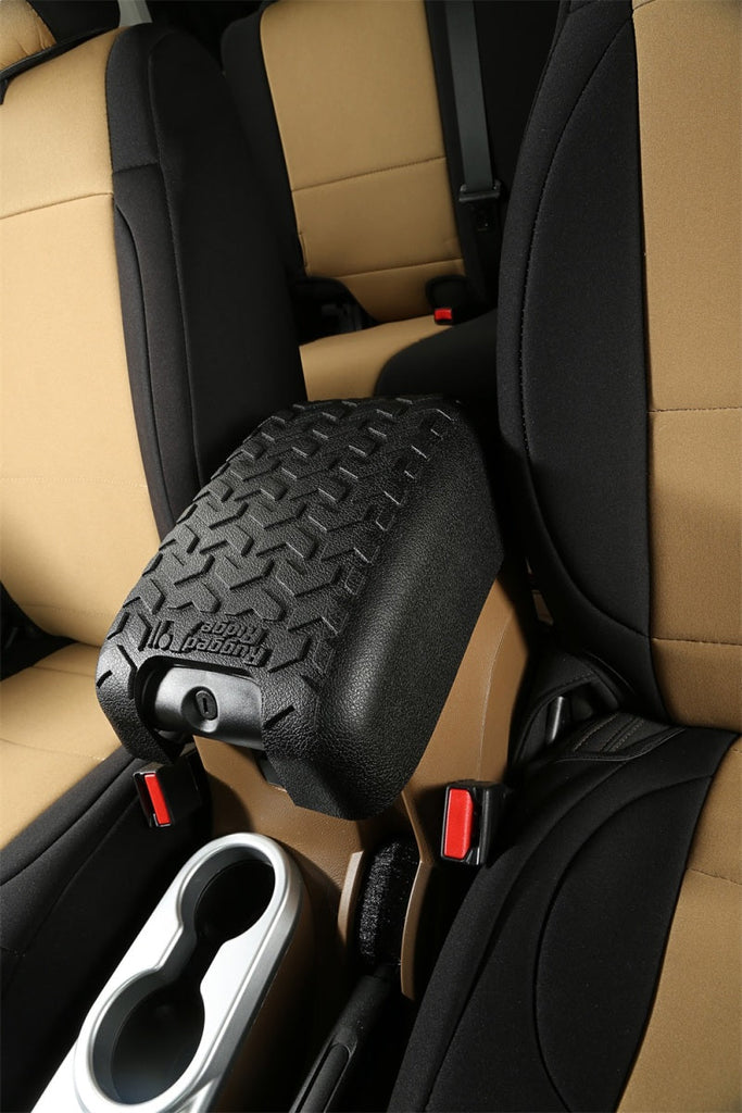 Rugged Ridge Center Console Cover Black 11-18 Jeep Wrangler JK - Rugged Ridge 13107.42