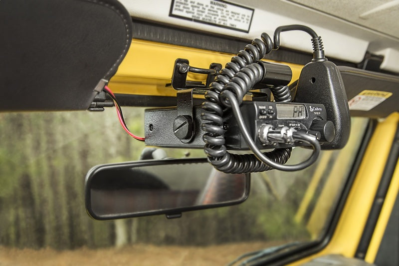 Rugged Ridge CB Radio Mount Windshield 97-02 Jeep Wrangler TJ - Rugged Ridge 13551.08