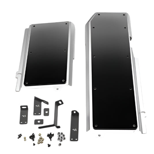 Rugged Ridge 18-24 Jeep Wrangler JLU 4dr Alum. Skid Plate for Gas Tank/Exhaust - Tex. Blk - Rugged Ridge 18003.53