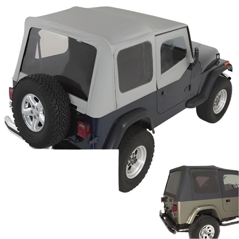 Rugged Ridge S-Top Door Skins Black Tinted Windows 88-95 Jeep Wrangler YJ - Black Ops Auto Works
