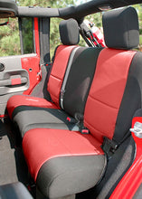 Load image into Gallery viewer, Rugged Ridge Seat Cover Kit Black/Red 07-10 Jeep Wrangler JK 2dr - Black Ops Auto Works