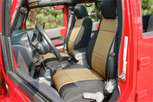 Load image into Gallery viewer, Rugged Ridge Seat Cover Kit Black/Tan 11-18 Jeep Wrangler JK 4dr - Black Ops Auto Works