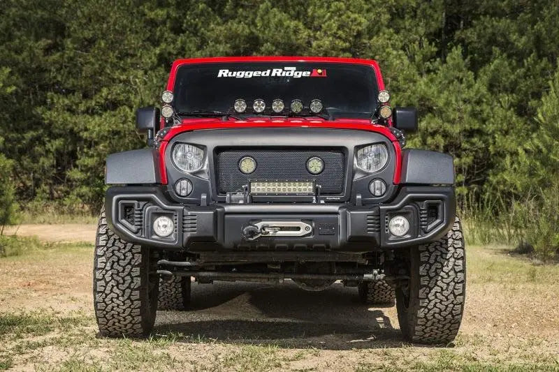 Rugged Ridge Spartacus Front Bumper Black 07-18 Jeep Wrangler - Black Ops Auto Works