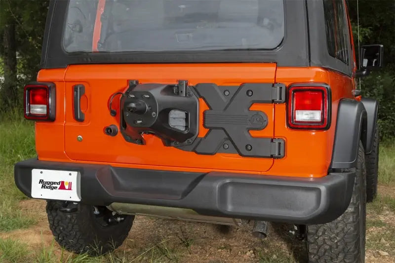 Rugged Ridge Spartacus HD Tire Carrier Hinge Casting 18-20 Jeep Wrangler JL - Black Ops Auto Works