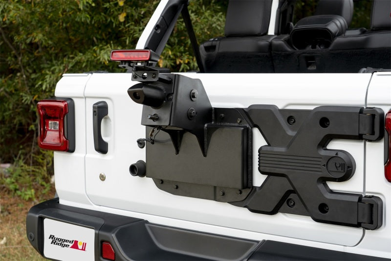 Rugged Ridge Spartacus HD Tire Carrier Kit 18-20 Jeep Wrangler JL - Black Ops Auto Works