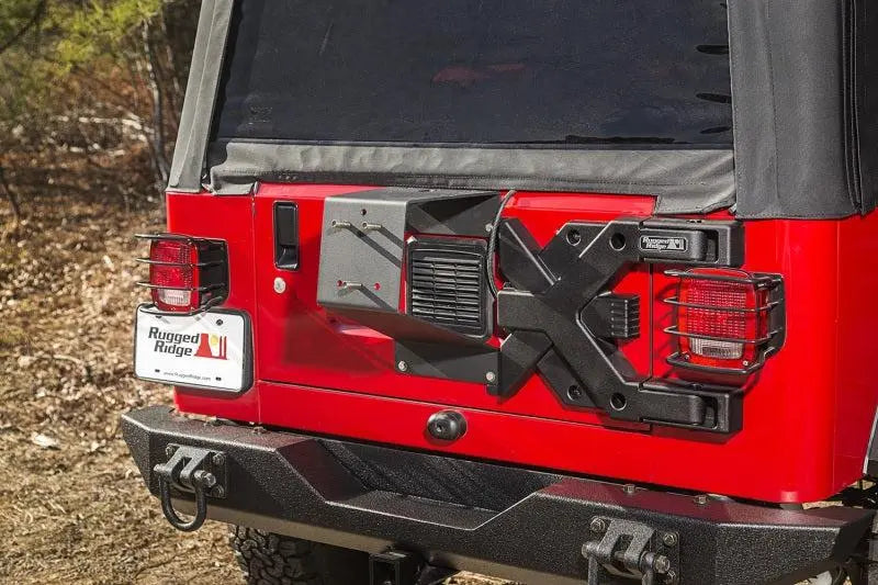 Rugged Ridge Spartacus HD Tire Carrier Whl Mount 87-06 YJ/TJ - Black Ops Auto Works