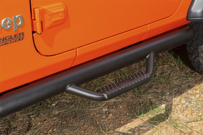 Rugged Ridge Spartan Nerf Bar Textured Black 18-20 Jeep Wrangler JL 2 Door - Black Ops Auto Works
