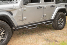 Load image into Gallery viewer, Rugged Ridge Spartan Nerf Bar Textured Black 18-20 Jeep Wrangler JL 4 Door - Black Ops Auto Works