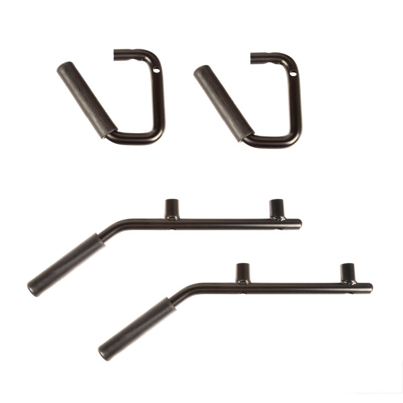 Rugged Ridge Steel Grab Handles F/R Kit Black 07-18 Jeep Wrangler JK/JKU - Black Ops Auto Works
