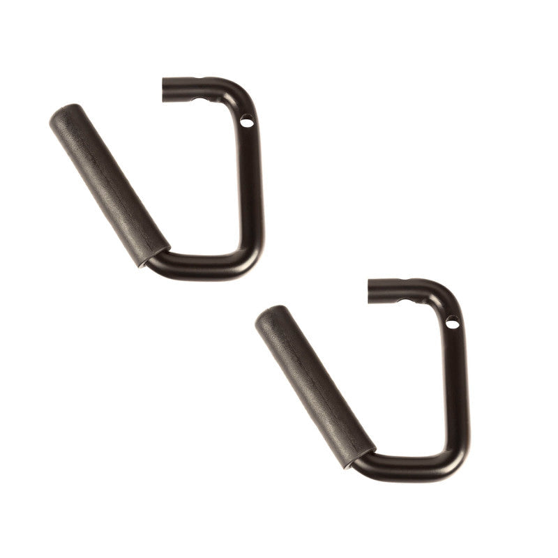 Rugged Ridge Steel Grab Handles Front Pair Black 07-18 Jeep Wrangler JK/JKU - Black Ops Auto Works