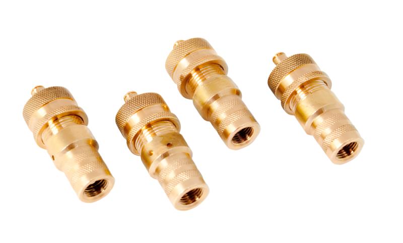 Rugged Ridge Tire Deflator Kit 4-Piece Brass - Black Ops Auto Works
