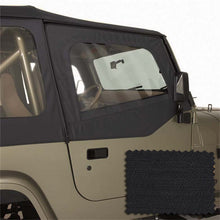 Load image into Gallery viewer, Rugged Ridge Upper Soft Door Kit Black Diamond 88-95 Jeep Wrangler YJ - Black Ops Auto Works