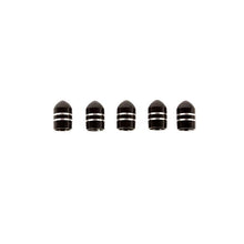 Load image into Gallery viewer, Rugged Ridge Valve Stem Cap Aluminum Black 5 Pack - Black Ops Auto Works