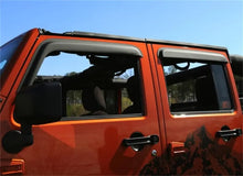 Load image into Gallery viewer, Rugged Ridge Window Visors Matte Black 07-18 4-Door Jeep Wrangler - Black Ops Auto Works