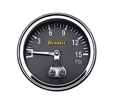 Load image into Gallery viewer, Russell Performance 15 psi fuel pressure gauge (Non liquid-filled) - Black Ops Auto Works