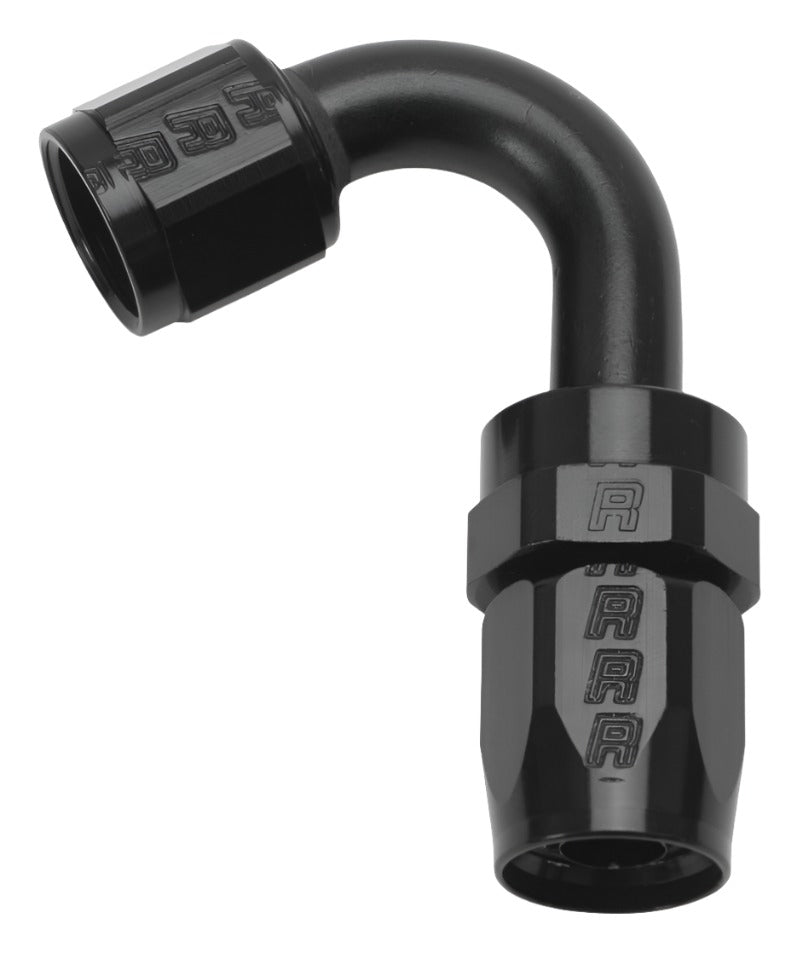 Russell Performance -6 AN Black 120 Degree Full Flow Swivel Hose End - Black Ops Auto Works