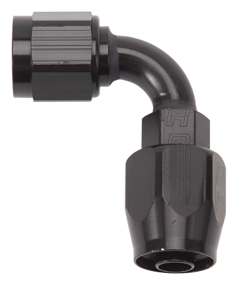 Russell Performance -6 AN Black 90 Degree Full Flow Hose End - Black Ops Auto Works