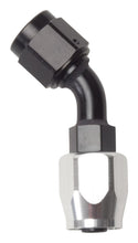 Load image into Gallery viewer, Russell Performance -6 AN Black/Silver 45 Degree Full Flow Hose End - Black Ops Auto Works