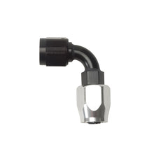 Load image into Gallery viewer, Russell Performance -6 AN Black/Silver 90 Degree Full Flow Hose End - Black Ops Auto Works