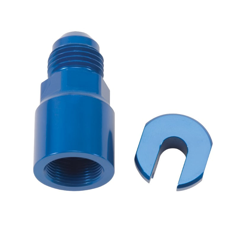 Russell Performance -6 AN Male to 3/8in SAE Quick-Disconnect Female (Blue Single) - Black Ops Auto Works