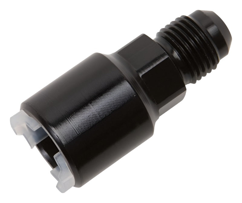 Russell Performance -6 AN male to 5/16in SAE quick-disconnect female (Black Single) - Black Ops Auto Works