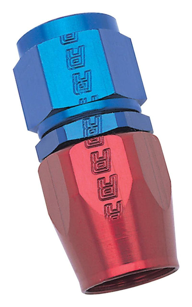 Russell Performance -6 AN Red/Blue Straight Full Flow Hose End - Black Ops Auto Works