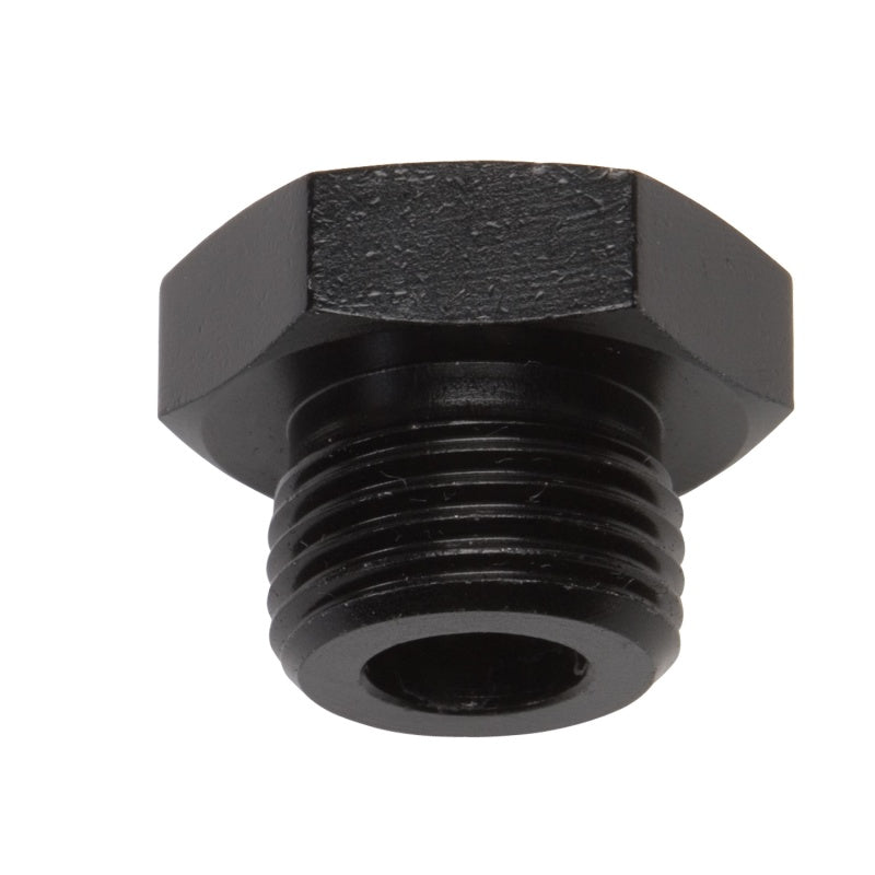 Russell Performance -6 AN Straight Thread Plug (Black) - Black Ops Auto Works