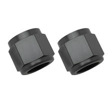 Load image into Gallery viewer, Russell Performance -6 AN Tube Nuts 3/8in dia. (Black) (2 pcs.) - Black Ops Auto Works