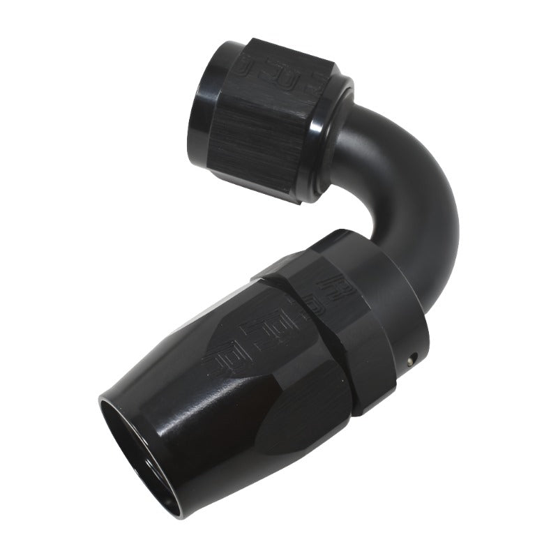 Russell Performance -8 AN Black 120 Degree Full Flow Swivel Hose End-Fittings-Russell-087133928272-
