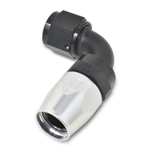 Load image into Gallery viewer, Russell Performance -8 AN Black/Silver 90 Degree Full Flow Hose End - Black Ops Auto Works