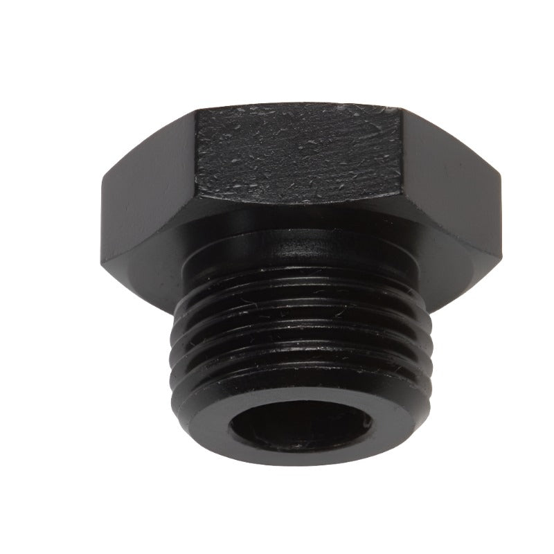 Russell Performance -8 AN Straight Thread Plug (Black) - Black Ops Auto Works