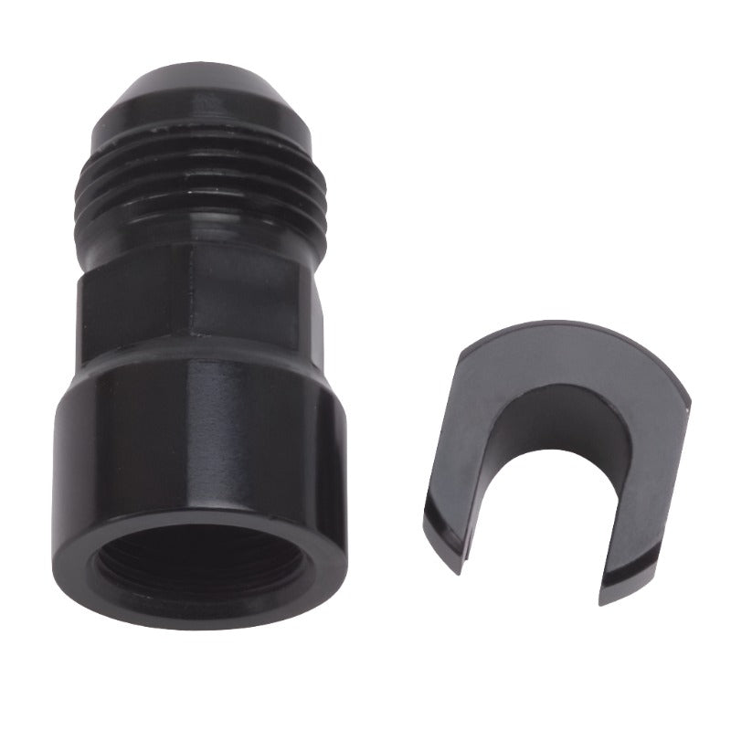 Russell Performance -8AN Male to 3/8in SAE Quick-Disconnect Female (Black Single) - Black Ops Auto Works