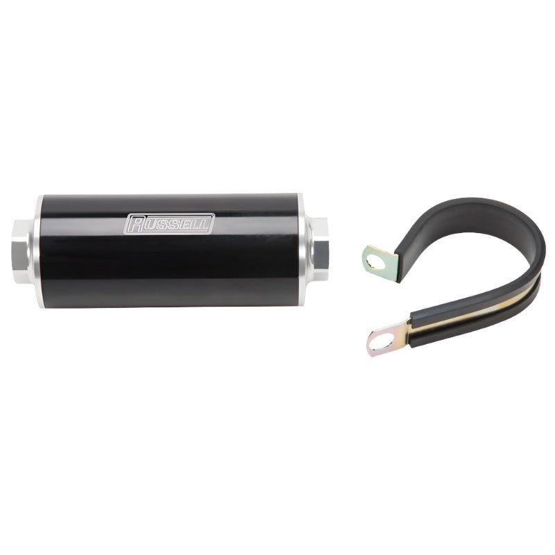 Russell Performance Anodized Aluminum (12in Length -10 male inlet/outlet) - Black Ops Auto Works