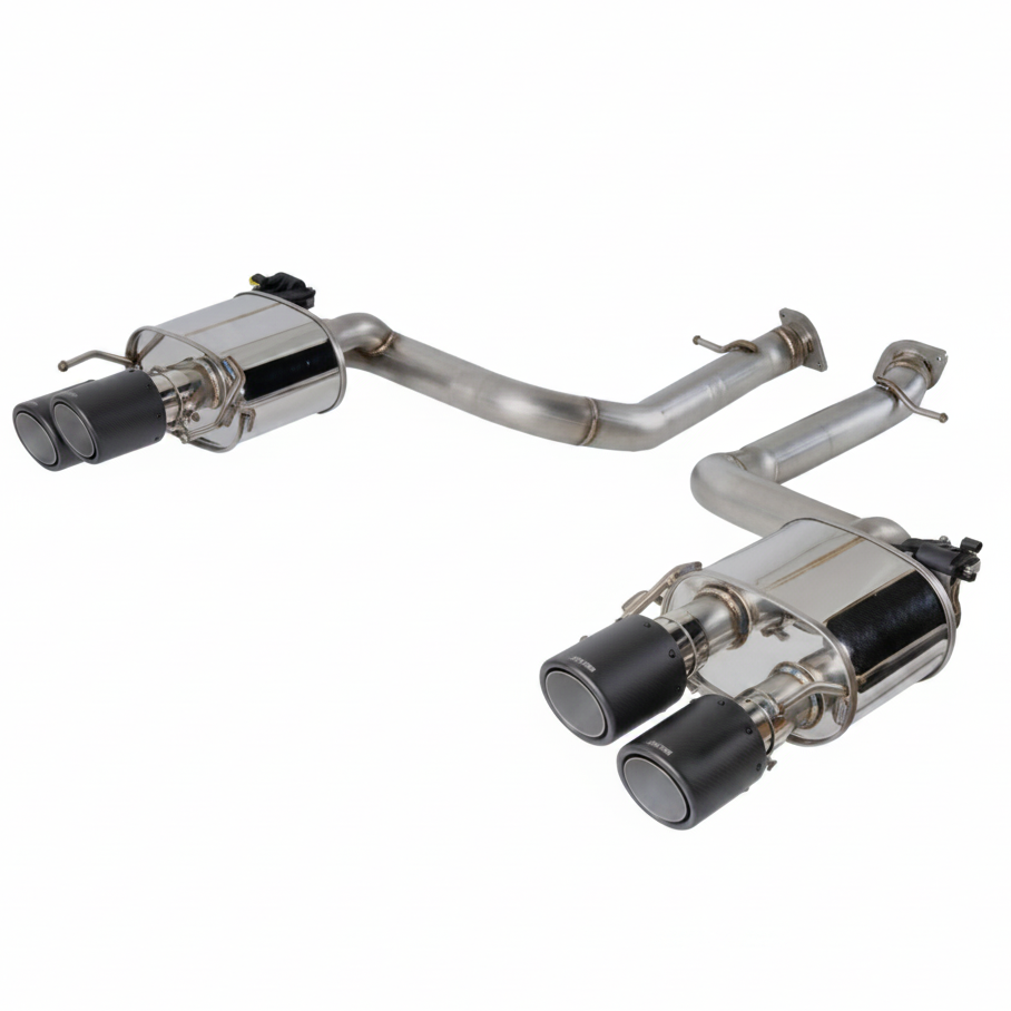 Revel 71180C Medallion Touring Premier C exhaust for 2021-2025 Lexus IS500 and 2015-2019 Lexus RC-F, full system layout