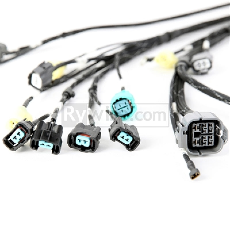 Rywire Honda B-Series OBD2 Tuck Budget Eng Harness w/OBD2 Dist/Inj/Alt/92-95 OBD1 Plug (Adapter Req) - Black Ops Auto Works