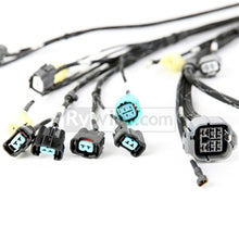 Load image into Gallery viewer, Rywire Honda B-Series OBD2 Tuck Budget Eng Harness w/OBD2 Dist/Inj/Alt/92-95 OBD1 Plug (Adapter Req) - Black Ops Auto Works