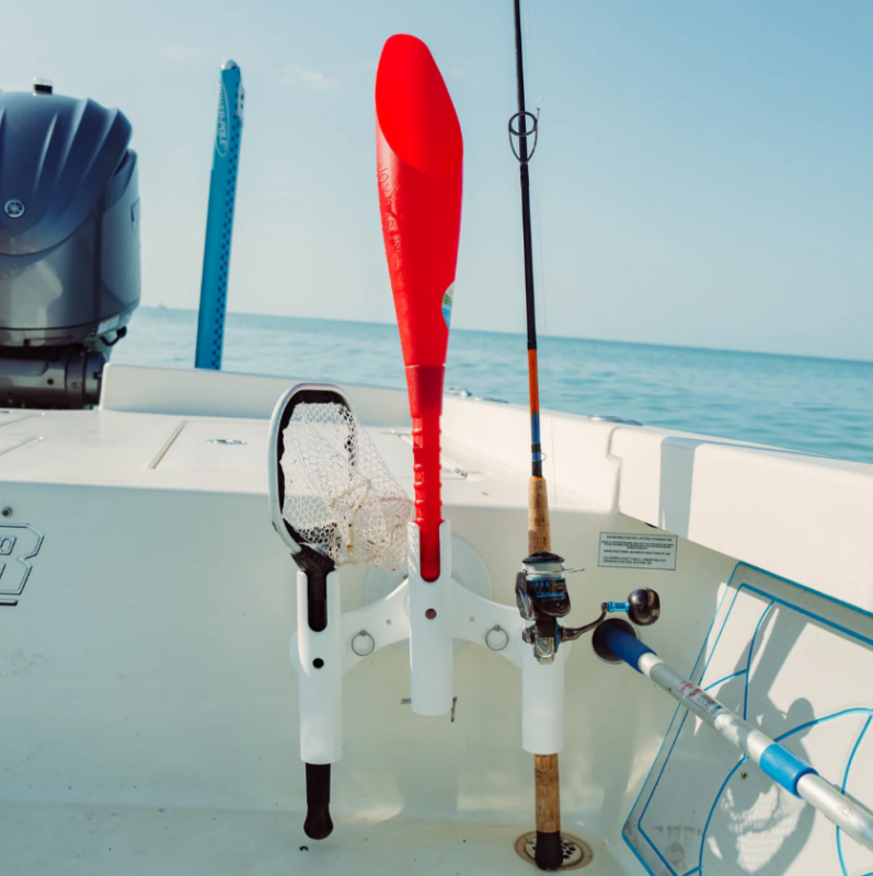 Holder mounted on hull