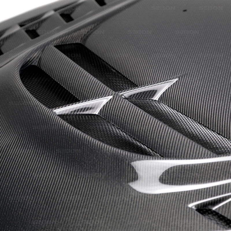 Seibon 03-07 Mitsubishi Evo 8 & 9 CW II Carbon Fiber Hood - Black Ops Auto Works