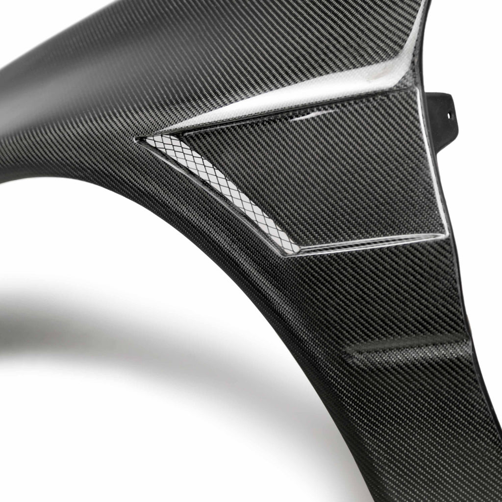 Seibon 03-07 Mitsubishi Evo 8 & IX 10mm Wider Carbon Fiber Fenders - Black Ops Auto Works
