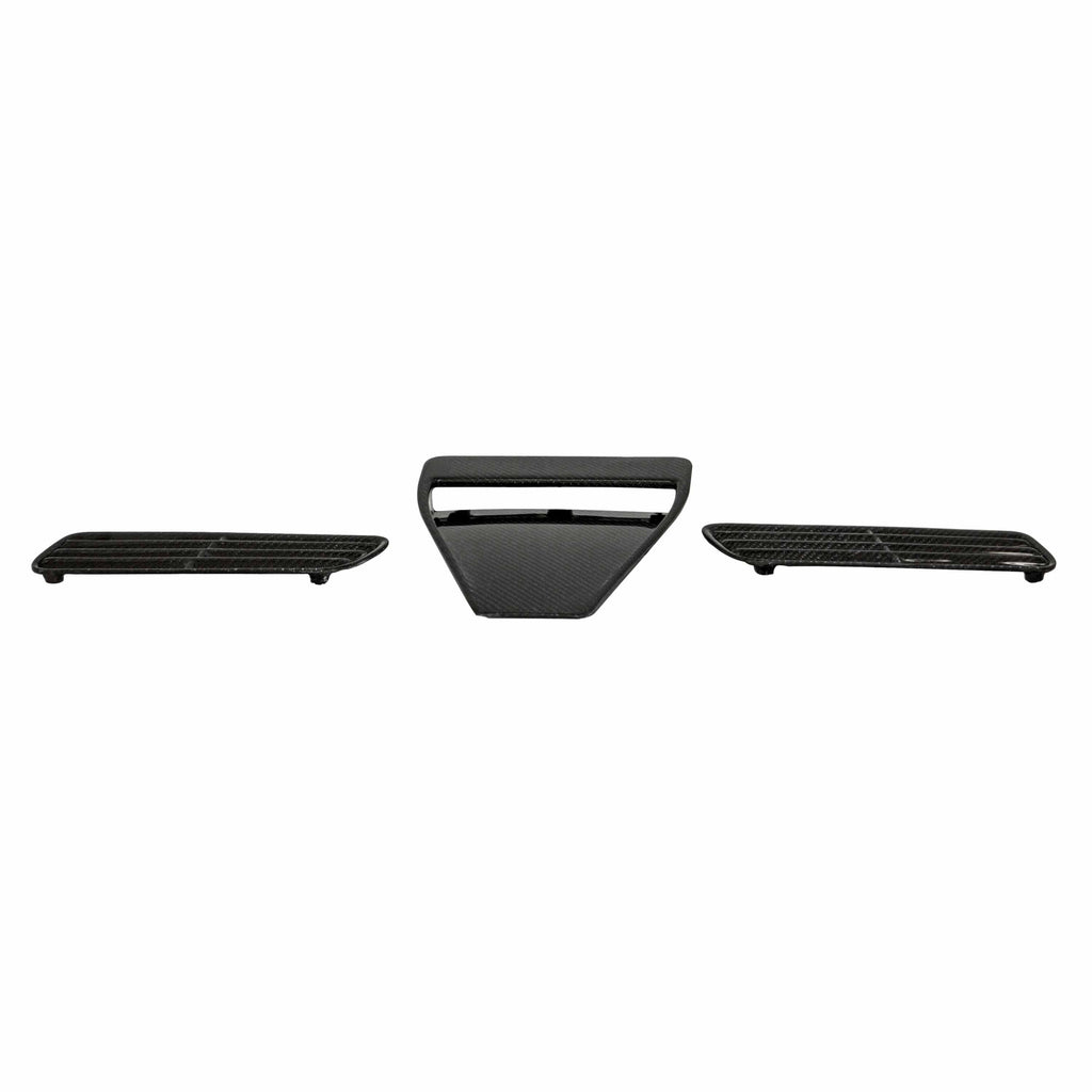 Seibon Seibon 08-09 Mitsubishi Evo X Carbon Fiber Hood Scoop - Only Fits OEM Hoods (Not Seibon Hoods)