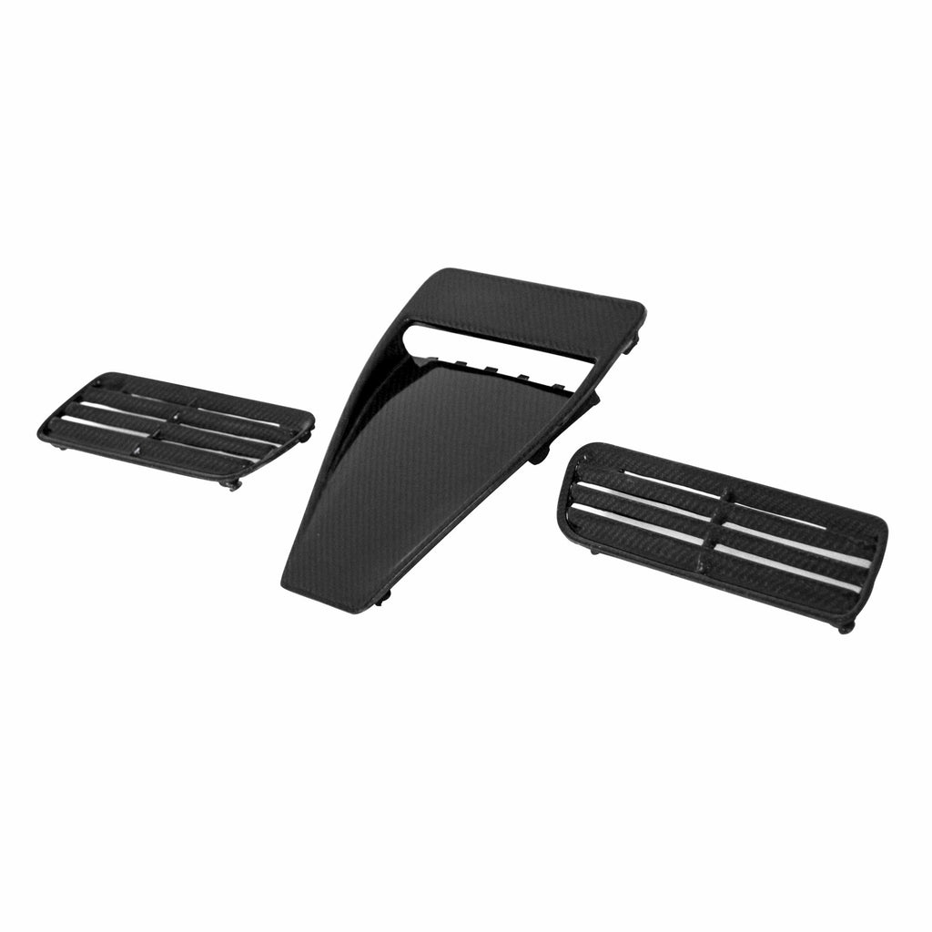 Seibon Seibon 08-09 Mitsubishi Evo X Carbon Fiber Hood Scoop - Only Fits OEM Hoods (Not Seibon Hoods)