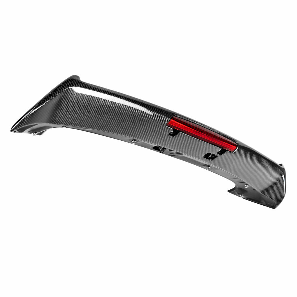 Seibon 08-11 Subaru WRX/STi Hatchback STI-Style Carbon Fiber Rear Spoiler w/ LED Light Included - Black Ops Auto Works